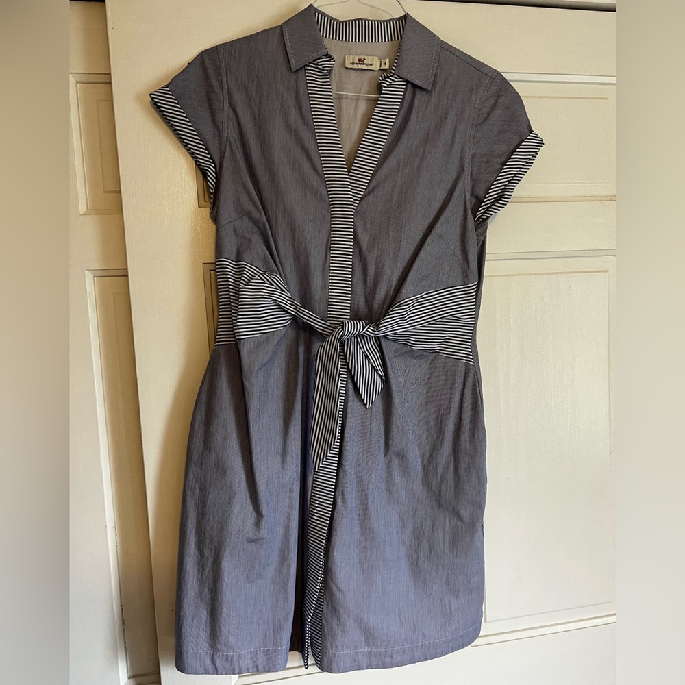 Vineyard Vines Faux Wrap Collard Dress
